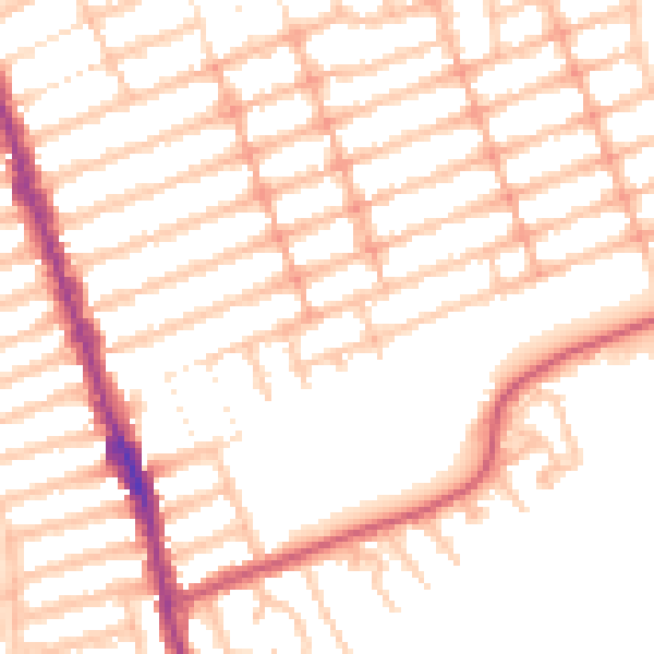Daytime road noise heatmap for IG1 2UA