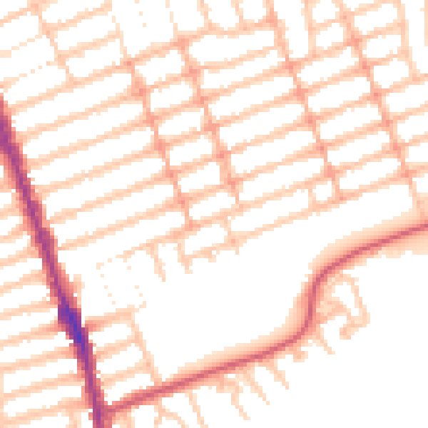 Daytime road noise heatmap for IG1 2UF