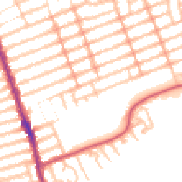 Daytime road noise heatmap for IG1 2XB