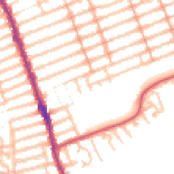 Daytime road noise heatmap for IG1 2XG