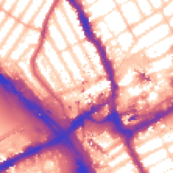 Daytime road noise heatmap for IG1 3AE