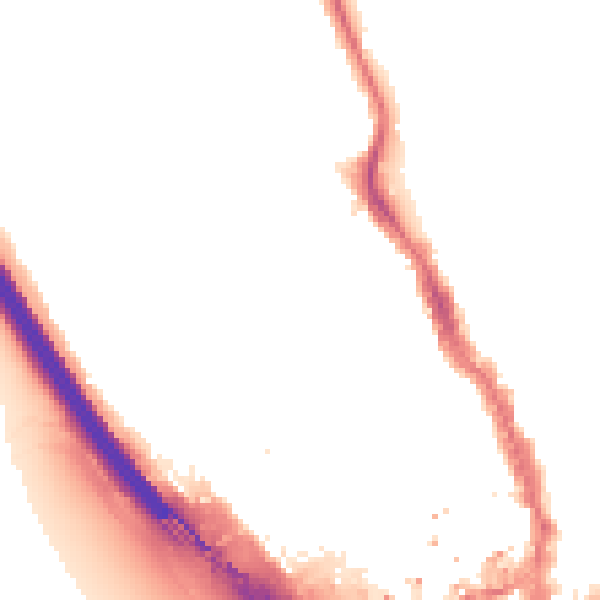 Night-time road noise heatmap for IG1 3BL