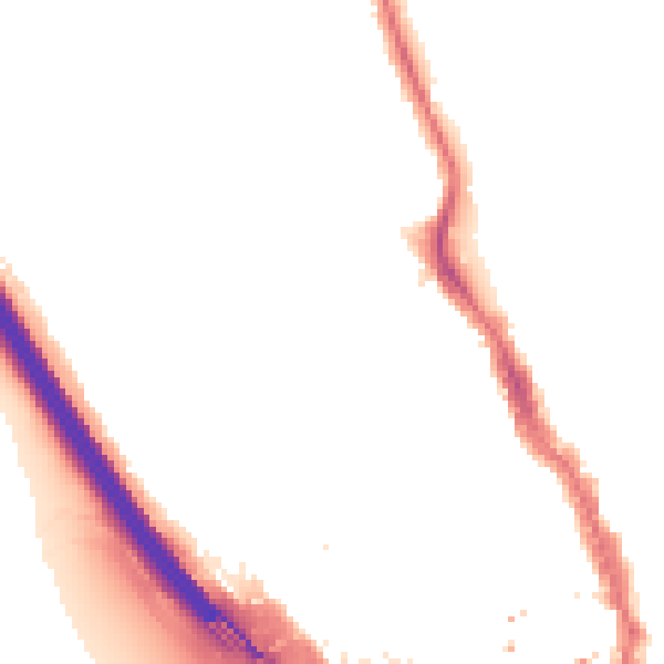 Night-time road noise heatmap for IG1 3DD