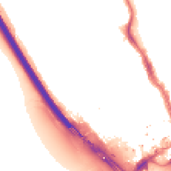 Night-time road noise heatmap for IG1 3DG
