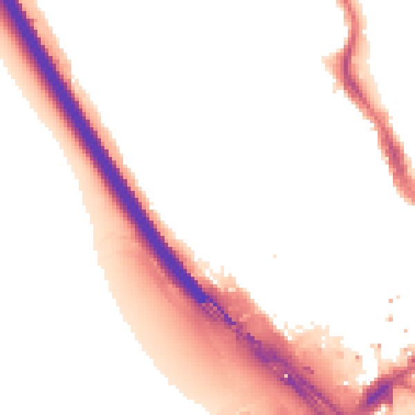 Night-time road noise heatmap for IG1 3DH