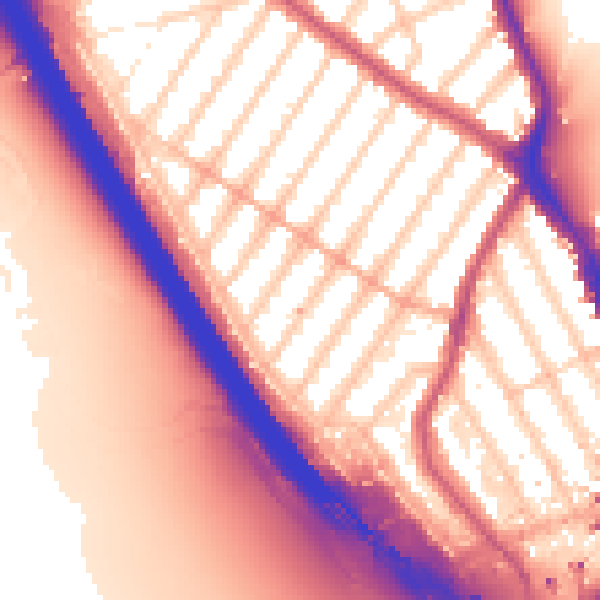 Daytime road noise heatmap for IG1 3DP