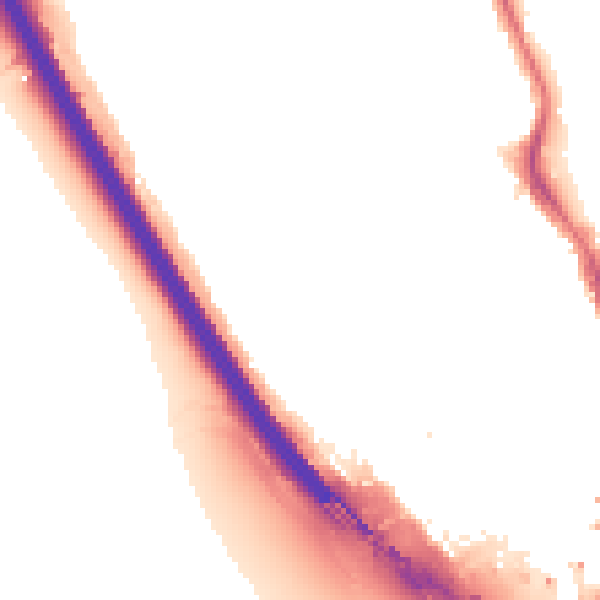 Night-time road noise heatmap for IG1 3DP