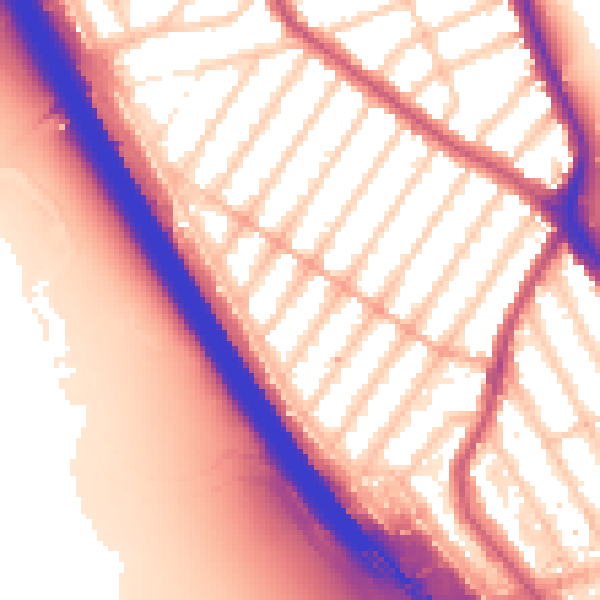 Daytime road noise heatmap for IG1 3EG