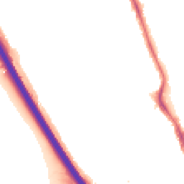 Night-time road noise heatmap for IG1 3EH