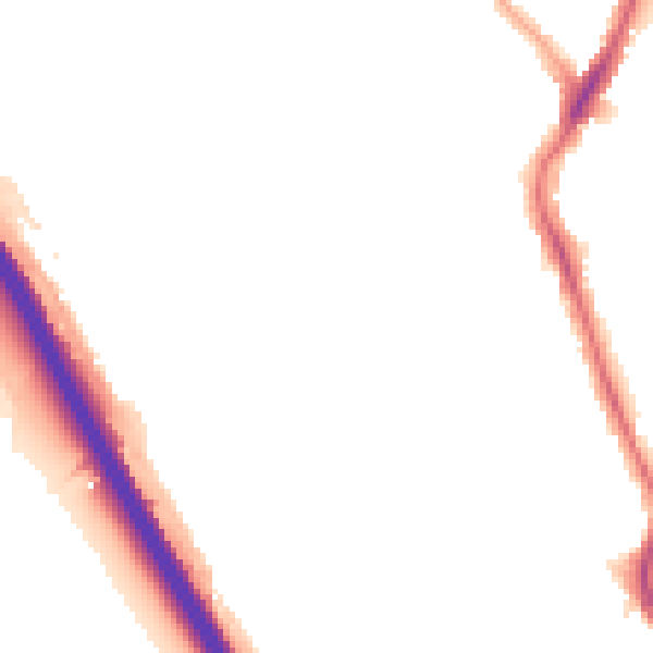 Night-time road noise heatmap for IG1 3JH