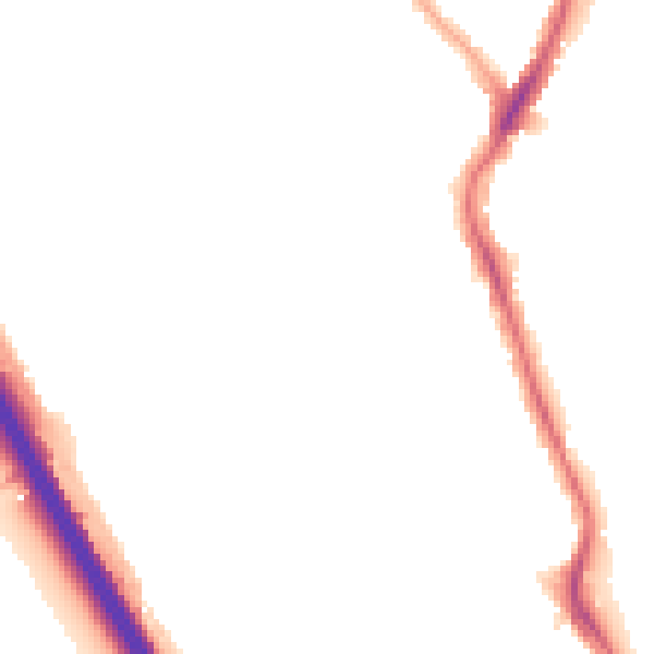 Night-time road noise heatmap for IG1 3JJ