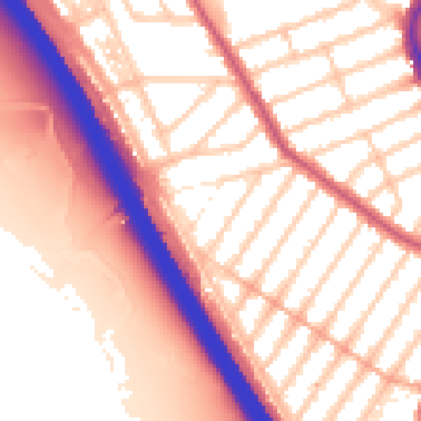 Daytime road noise heatmap for IG1 3LF