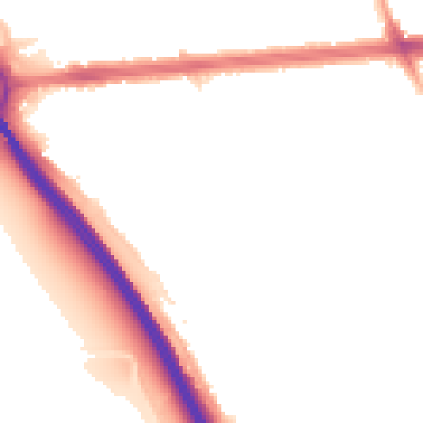 Night-time road noise heatmap for IG1 3NW