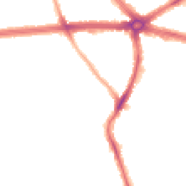 Night-time road noise heatmap for IG1 3QR