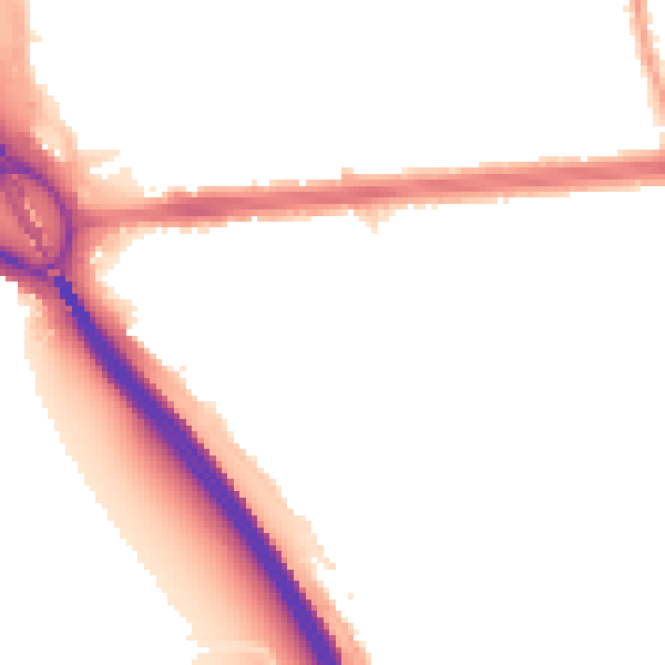 Night-time road noise heatmap for IG1 3SH