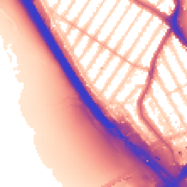 Daytime road noise heatmap for IG1 3TL