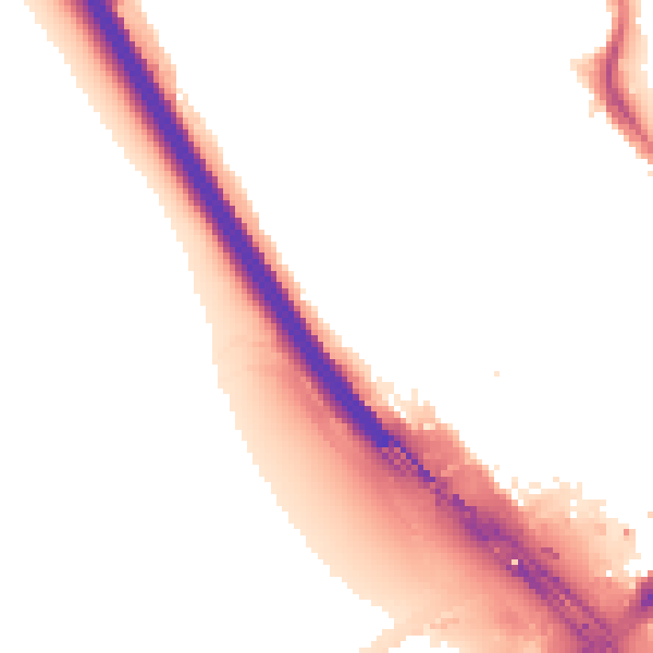 Night-time road noise heatmap for IG1 3TL