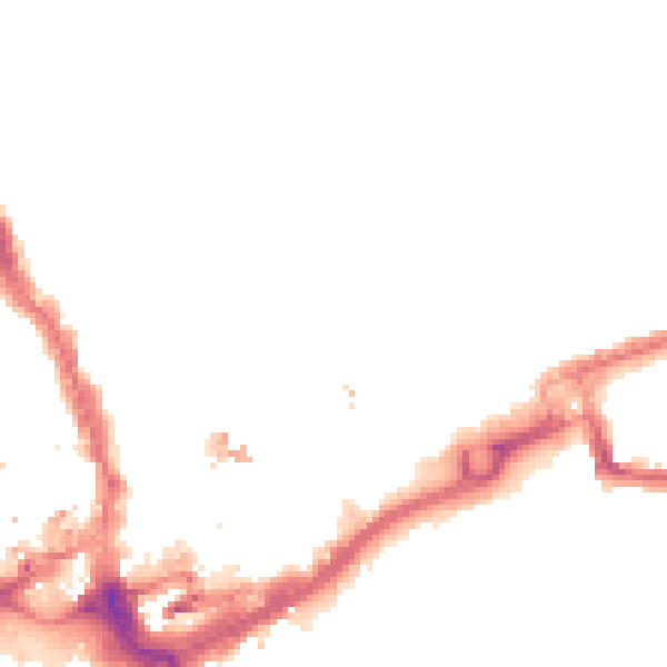 Night-time road noise heatmap for IG1 4BH