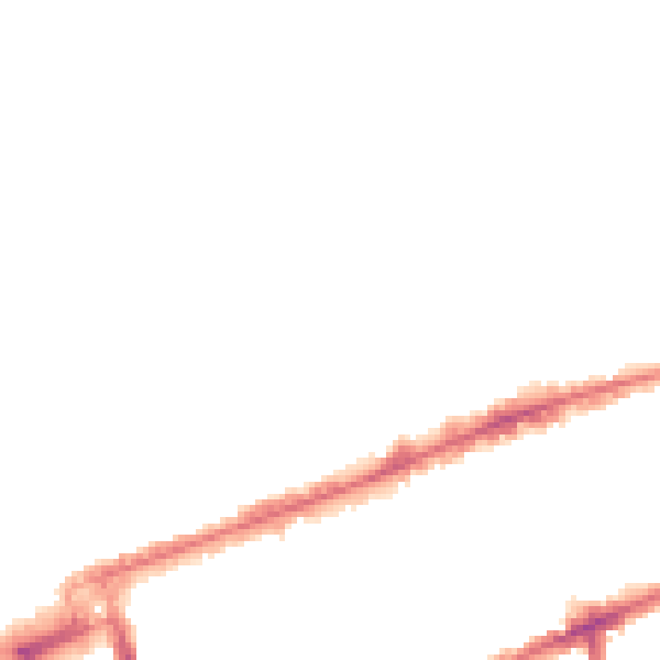 Night-time road noise heatmap for IG1 4DF