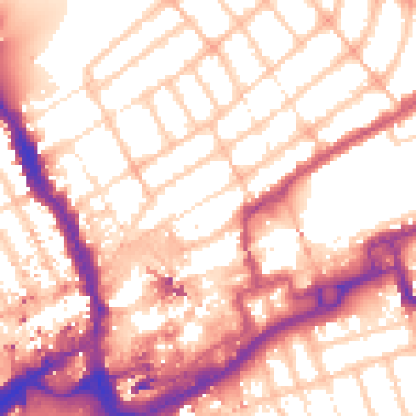 Daytime road noise heatmap for IG1 4EX