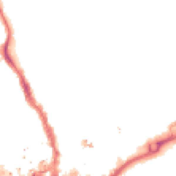 Night-time road noise heatmap for IG1 4JZ