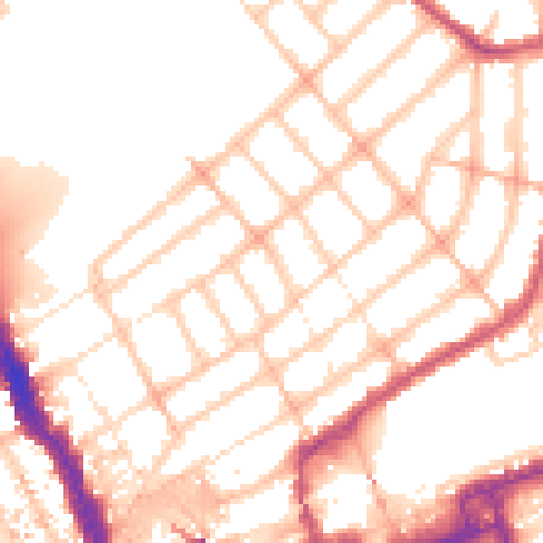 Daytime road noise heatmap for IG1 4LF