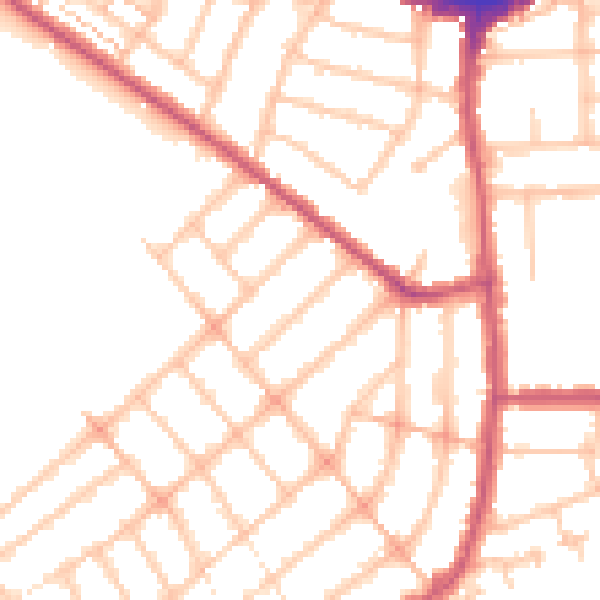 Daytime road noise heatmap for IG1 4RH