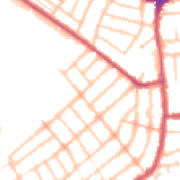 Daytime road noise heatmap for IG1 4SG