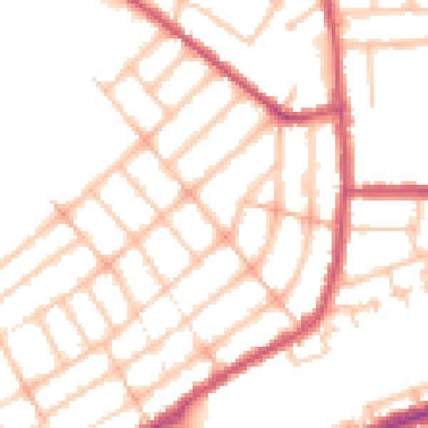 Daytime road noise heatmap for IG1 4SR