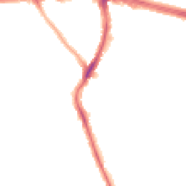 Night-time road noise heatmap for IG1 4UZ