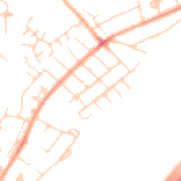 Daytime road noise heatmap for IG10 3BX