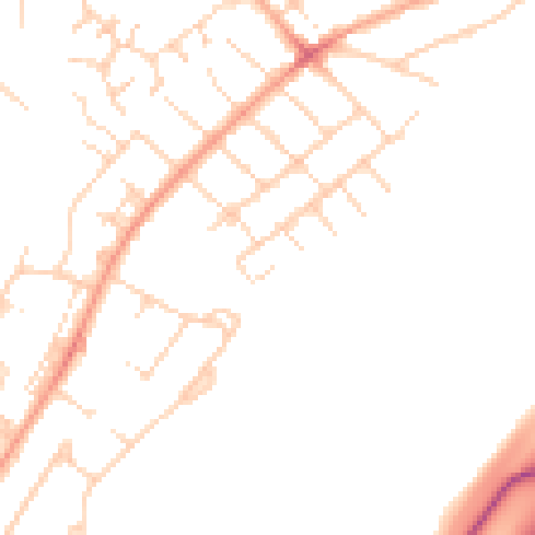 Daytime road noise heatmap for IG10 3DH