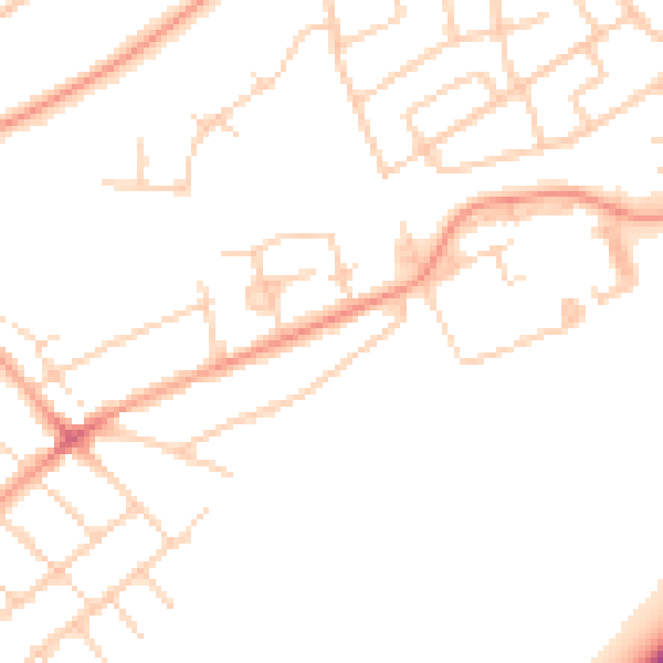 Daytime road noise heatmap for IG10 3ER
