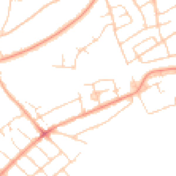 Daytime road noise heatmap for IG10 3EU