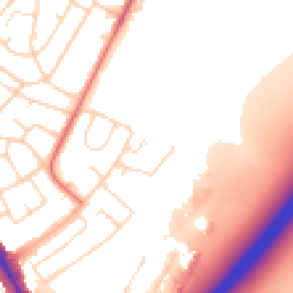Daytime road noise heatmap for IG10 3TX