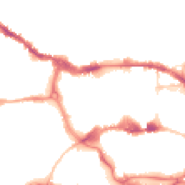 Night-time road noise heatmap for IP1 1HQ