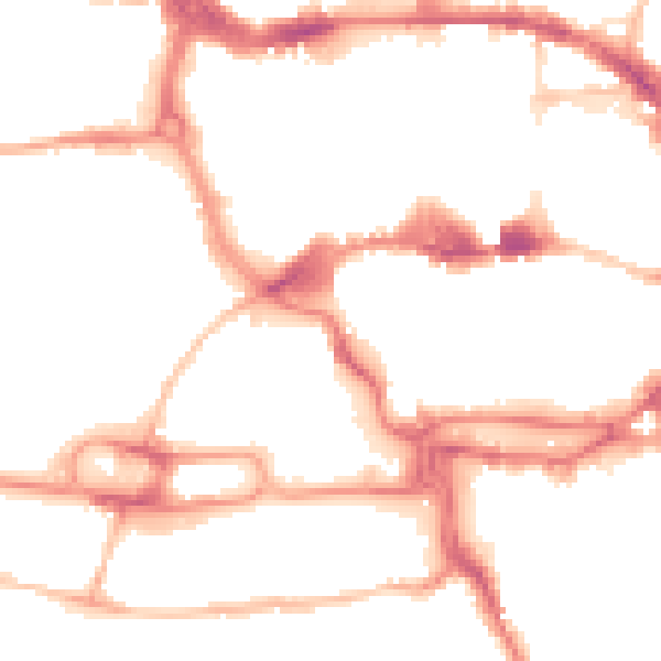 Night-time road noise heatmap for IP1 1LS
