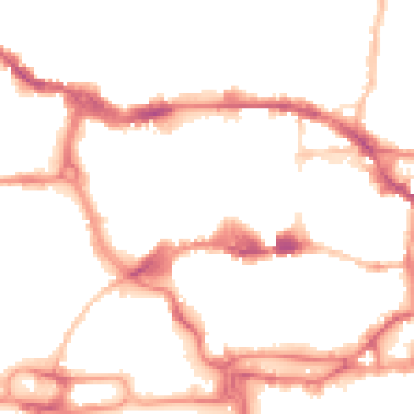 Night-time road noise heatmap for IP1 1PN