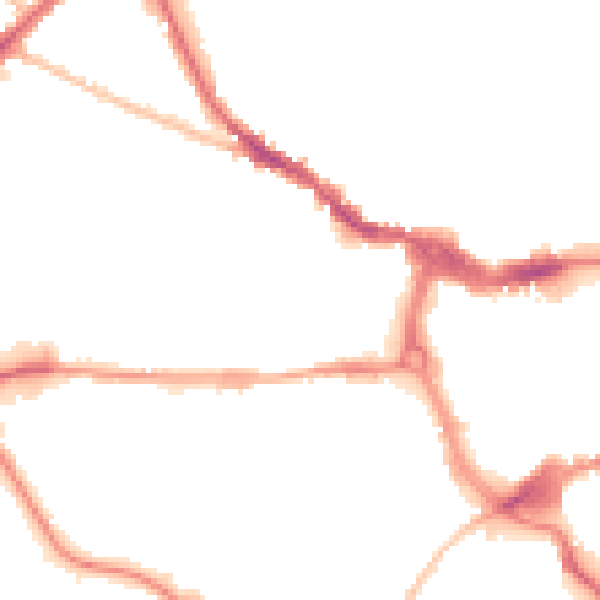 Night-time road noise heatmap for IP1 2EU