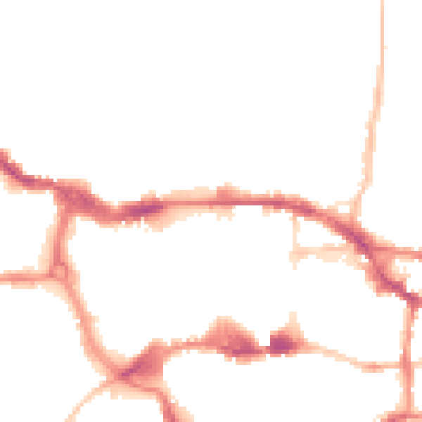 Night-time road noise heatmap for IP1 3HW