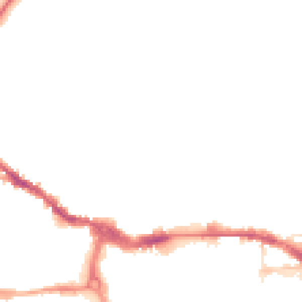 Night-time road noise heatmap for IP1 3PX