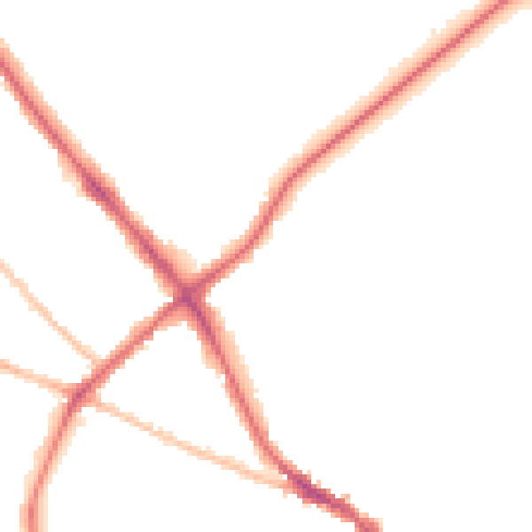 Night-time road noise heatmap for IP1 3QE