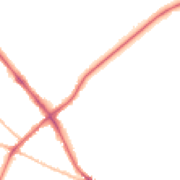 Night-time road noise heatmap for IP1 3QG