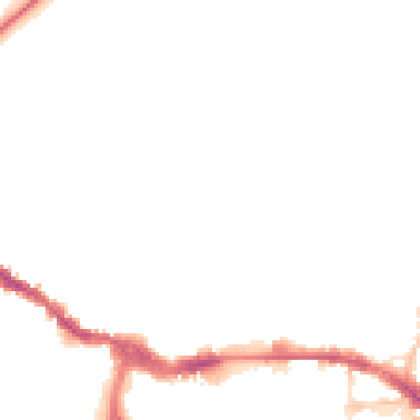 Night-time road noise heatmap for IP1 3SE