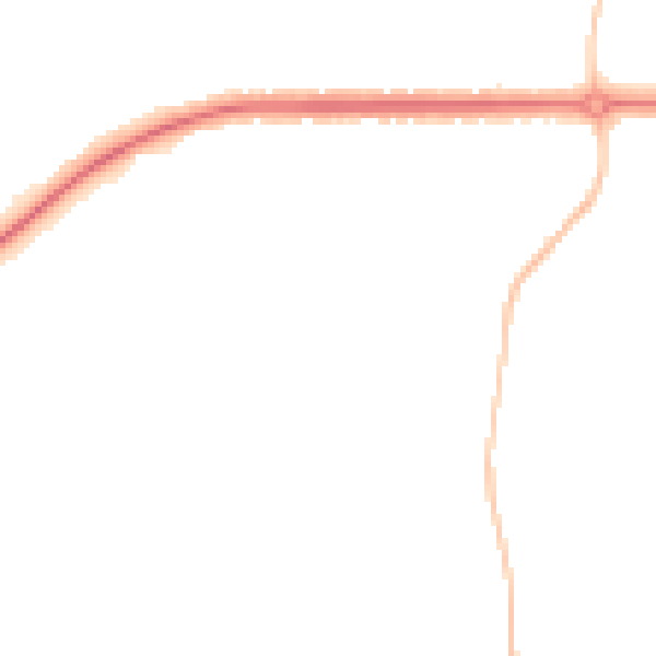 Night-time road noise heatmap for IP1 3SS