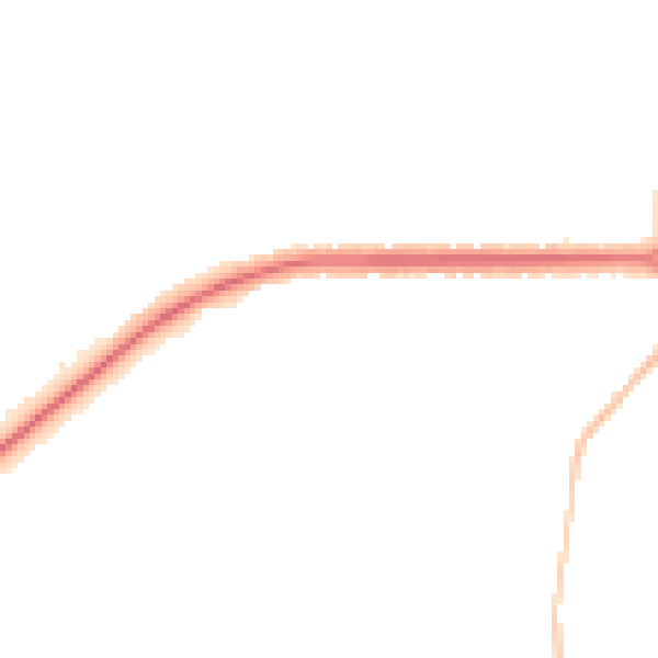 Night-time road noise heatmap for IP1 3TE