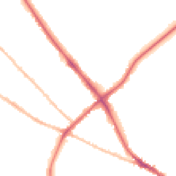 Night-time road noise heatmap for IP1 4BU