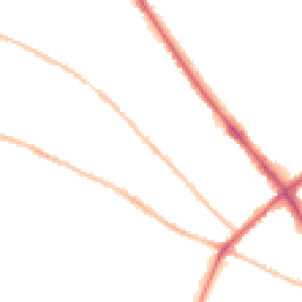 Night-time road noise heatmap for IP1 4DS