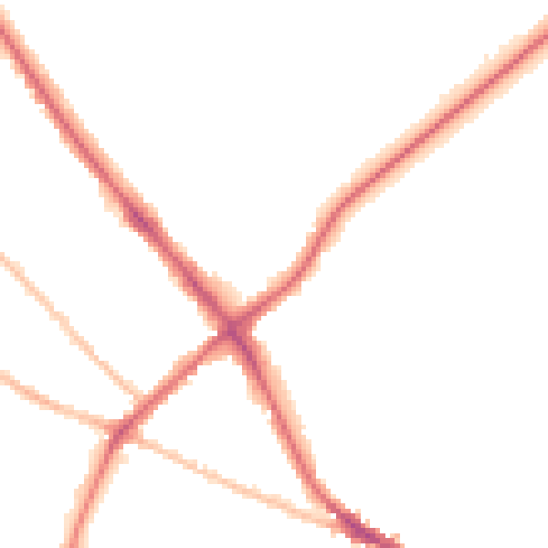 Night-time road noise heatmap for IP1 4EF