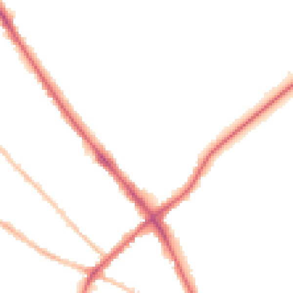 Night-time road noise heatmap for IP1 4EH